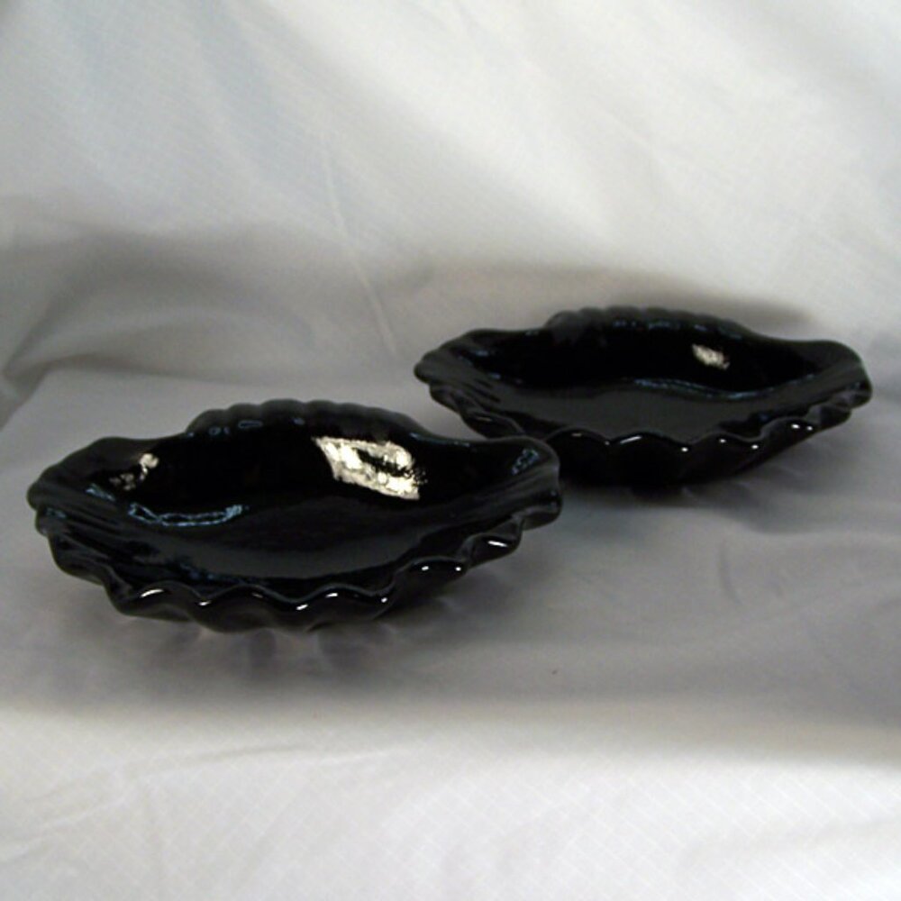 Black Half shell dishes